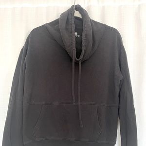 Black cowl neck sweat shirt - size medium